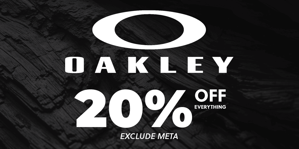 Oakley 20% off everything, exclude meta