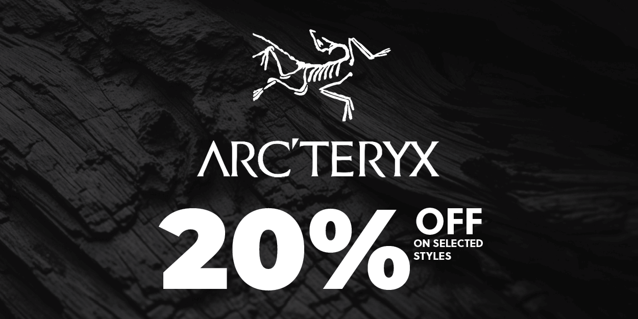 Arcteryx 20% off on selected styles