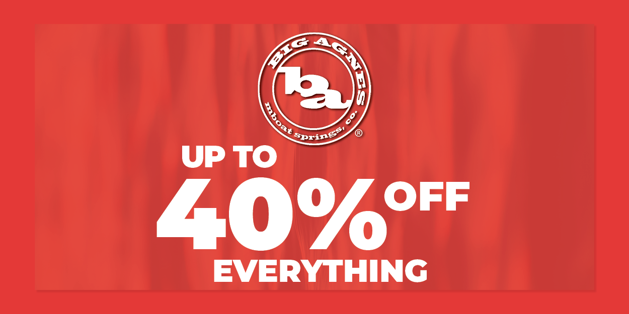 up to 40% off everything on big agnes