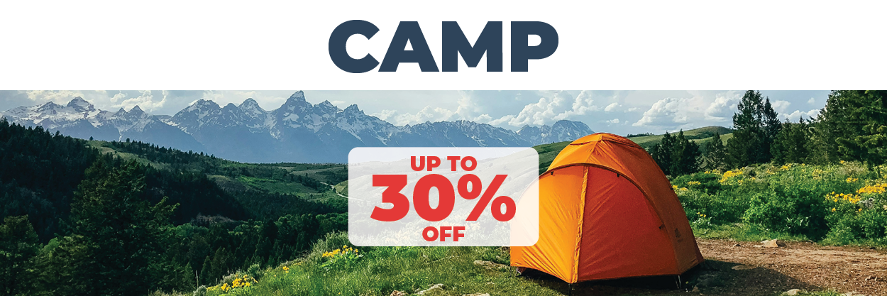 Shop Camp up to 30% off