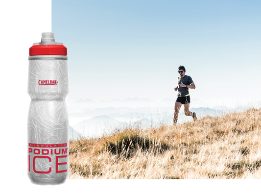 Camelbak Podium Ice Insulated Water Bottle - 600ml - Fiery Red