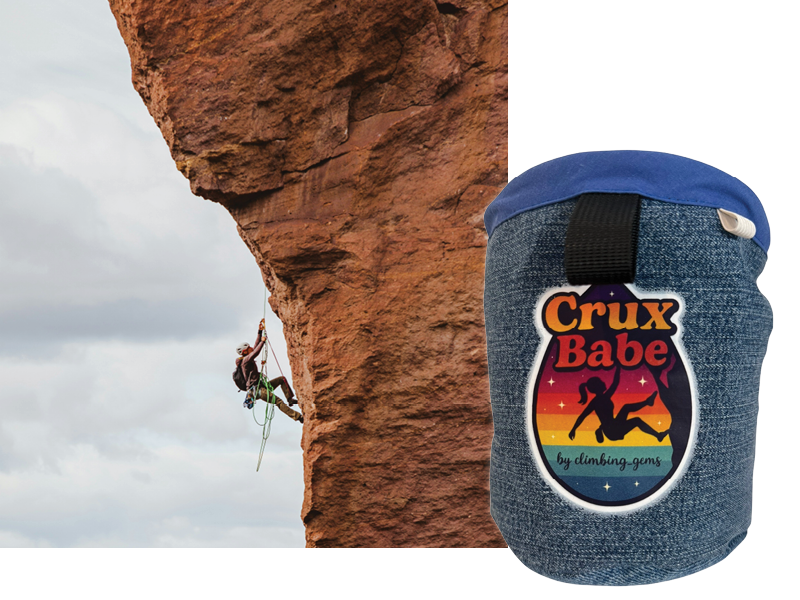 Climbing Gems Chalk Bag - Crux Babe