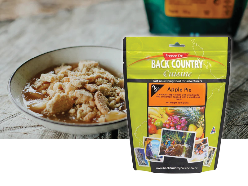 Back Country Cuisine Freeze Dried Meal - Apple Pie - Double