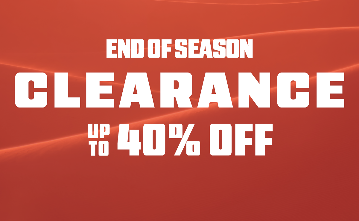 Shop end of season clearance, up to 40% off