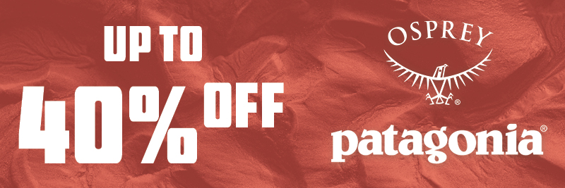 Shop Patagonia and Osprey up to 40% off