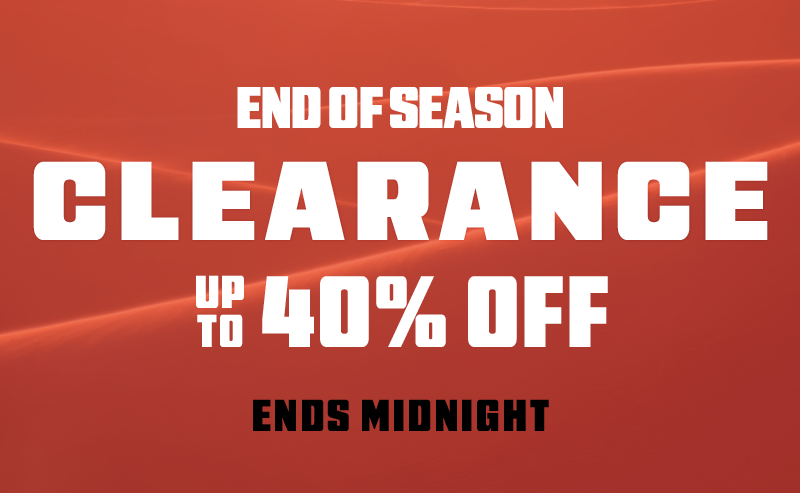 Shop end of season clearance, up to 40% off
