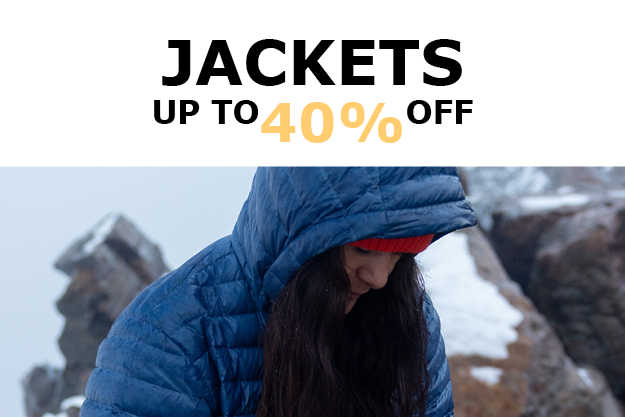 Shop jackets up to 40% off