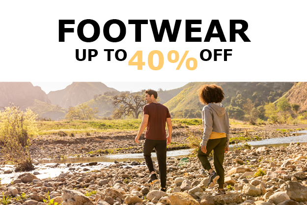 Shop Footwear up to 40% off