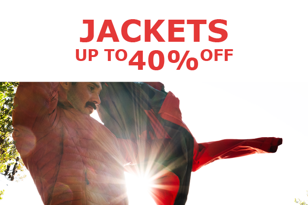 Shop jackets up to 40% off