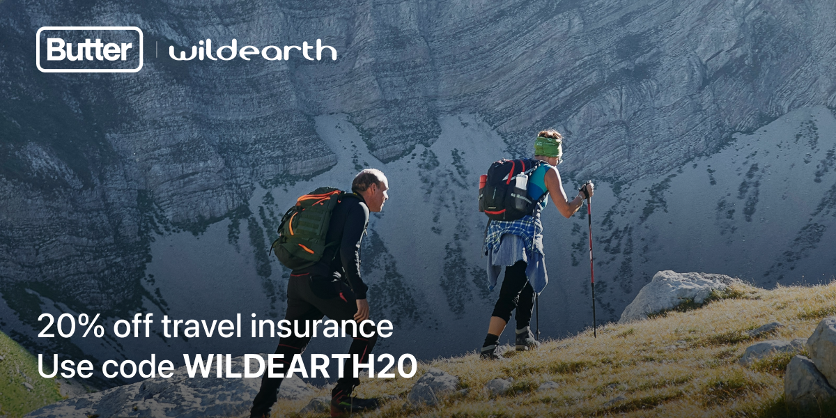 Get a 20% off travel insurance with Butter