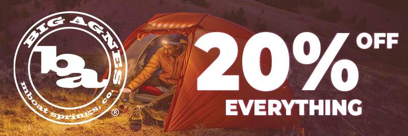 Big Agnes up to 20% off