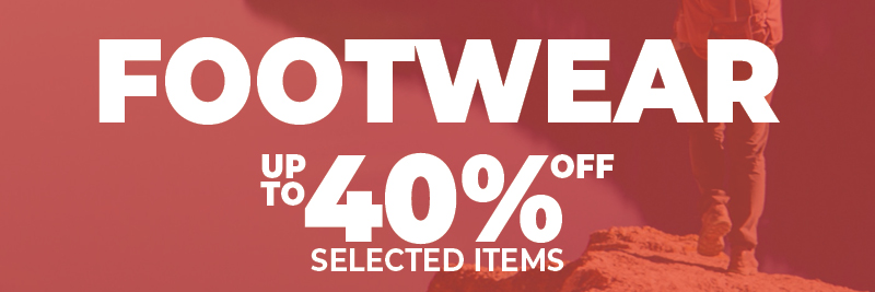 Shop Footwear up to 40% off selected items