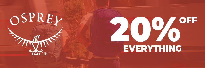 Shop Osprey 20% off everything