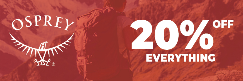 Shop Osprey 20% off everything