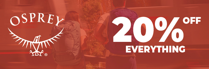 Osprey 20% off everything