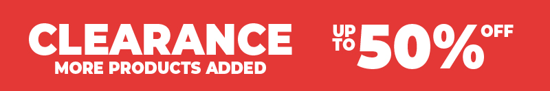 SHOP CLEARANCE UP TO 50% OFF