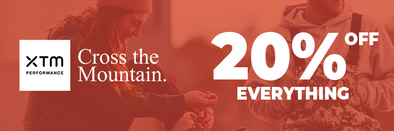XTM 20% off everything