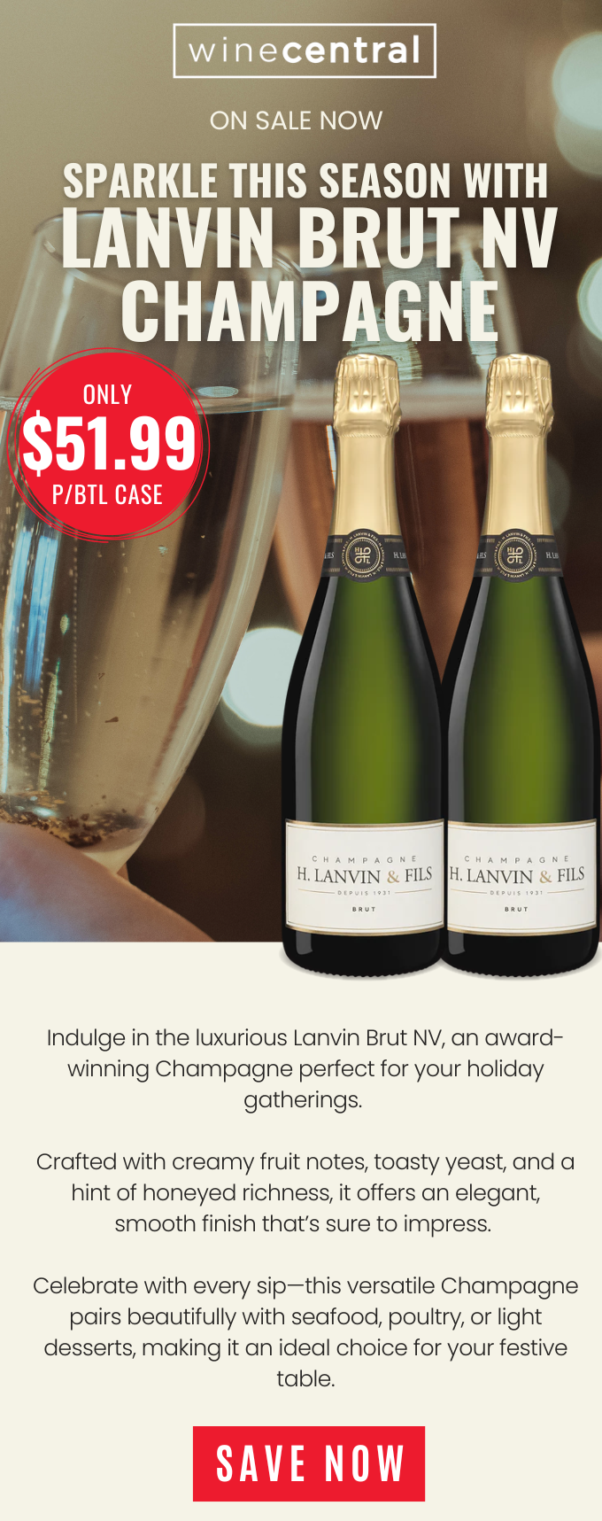 Lanvin Brut NV Champagne