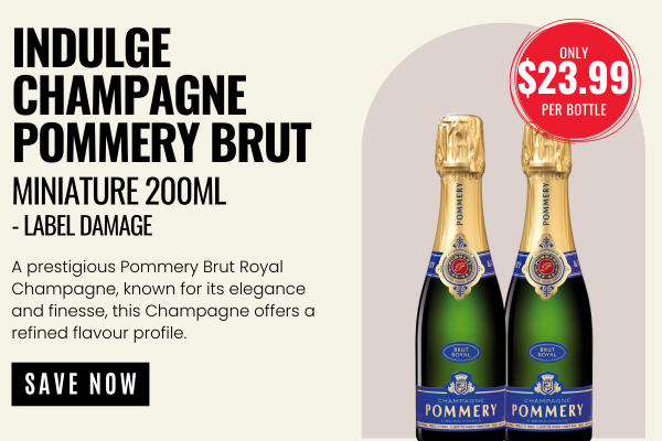 Champagne Pommery Brut Miniature 200ml - Label Damage