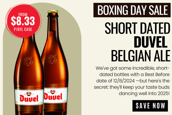 SHORT DATED Duvel Belgian Ale 750ML BB: 12/8/2024