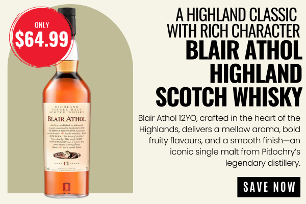 Blair Athol Highland Single Malt Scotch Whisky 12YO