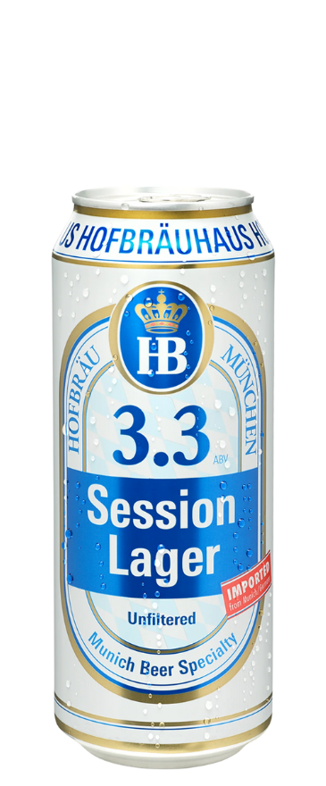 Image of SHORT DATED Hofbrau Session Lager 3.3% 500mls Can BBD: 06/08/2025