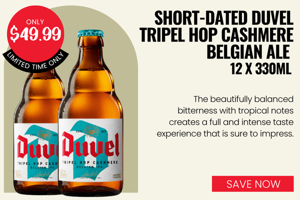 Short-Dated Duvel Tripel Hop Cashmere Belgian Ale 12x330ml BBD: 15/10/2025
