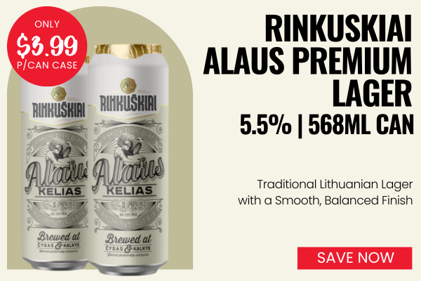 Rinkuskiai Alaus Premium Lager 5.5% 568mls