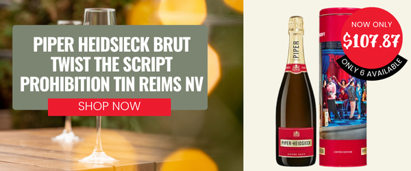 Piper Heidsieck Brut Twist The Script Prohibition Tin Reims NV