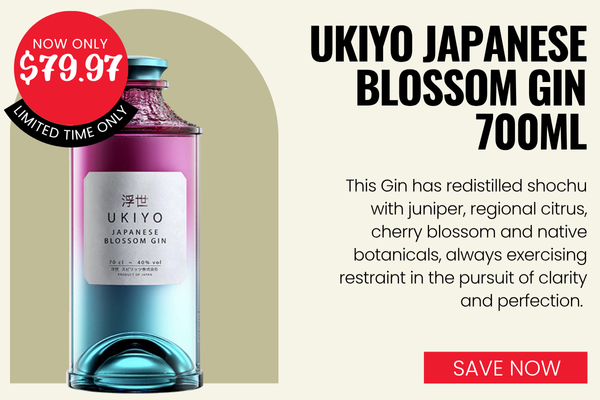 Ukiyo Japanese Blossom Gin 700ml