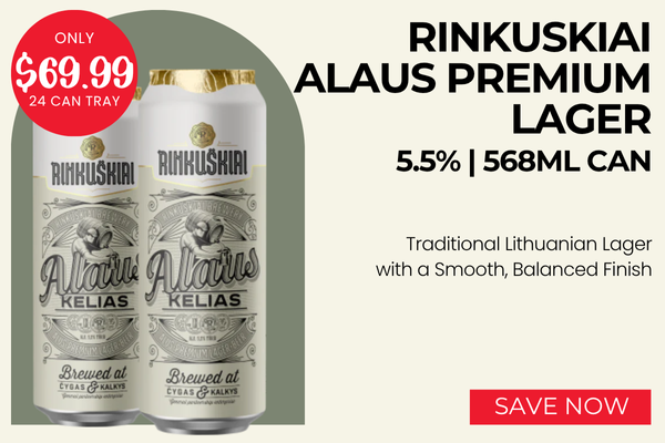 Rinkuskiai Alaus Premium Lager 5.5% 568mls