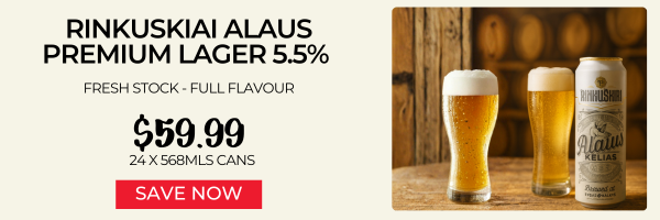 Rinkuskiai Alaus Premium Lager 5.5% 568mls