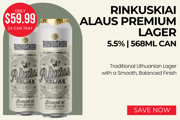 Rinkuskiai Alaus Premium Lager 5.5% 568mls