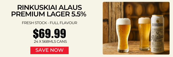 Rinkuskiai Alaus Premium Lager 5.5% 568mls