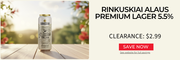 Rinkuskiai Alaus Premium Lager 5.5% 568mls