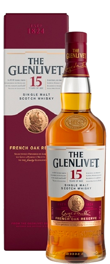 Image of The Glenlivet 15 Year Old Single Malt Scotch Whisky 700ml
