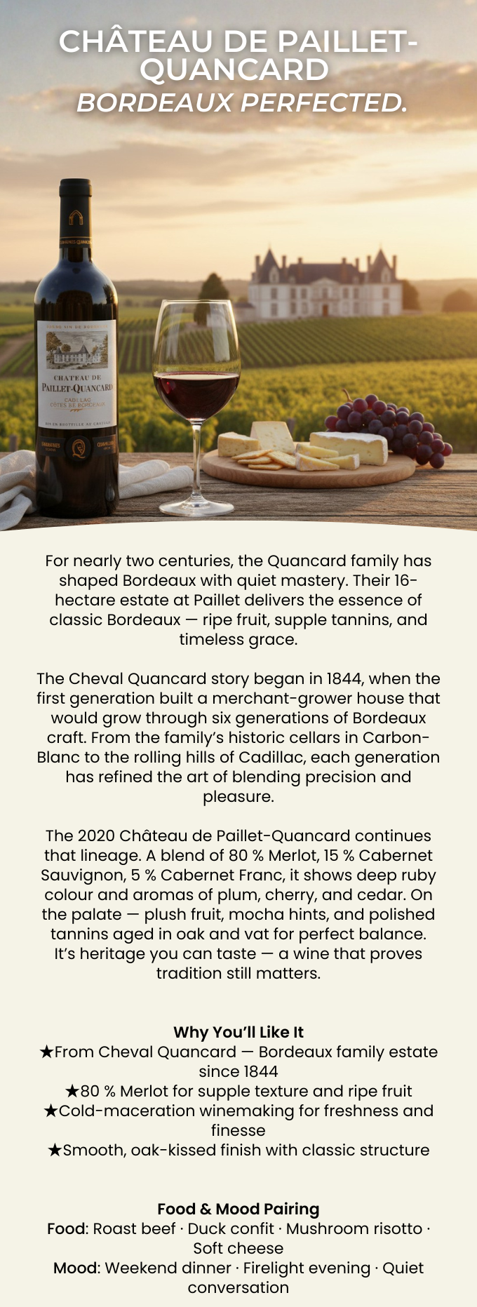 Château de Paillet-Quancard 2020