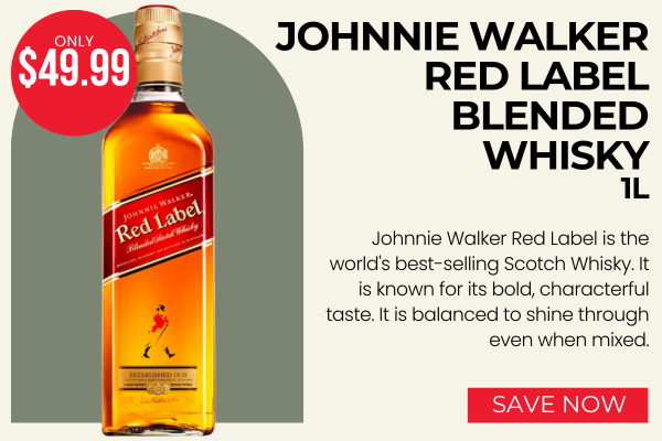 Johnnie Walker Red Label Blended Whisky 1L