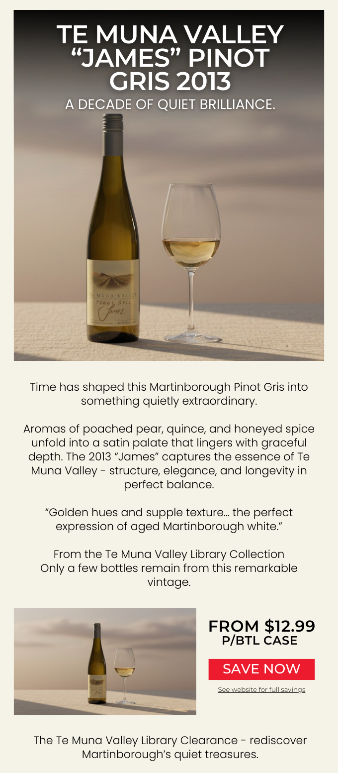 Te Muna Valley JAMES Pinot GRIS 2013
