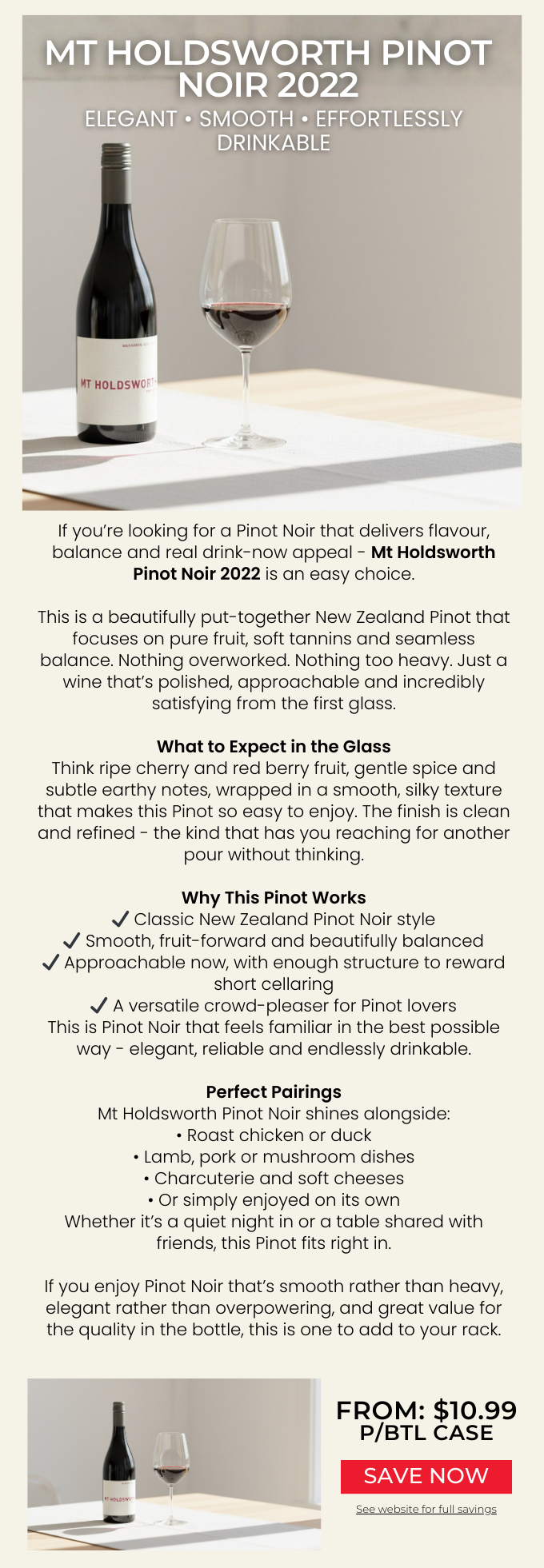 Mt Holdsworth Pinot Noir 2022