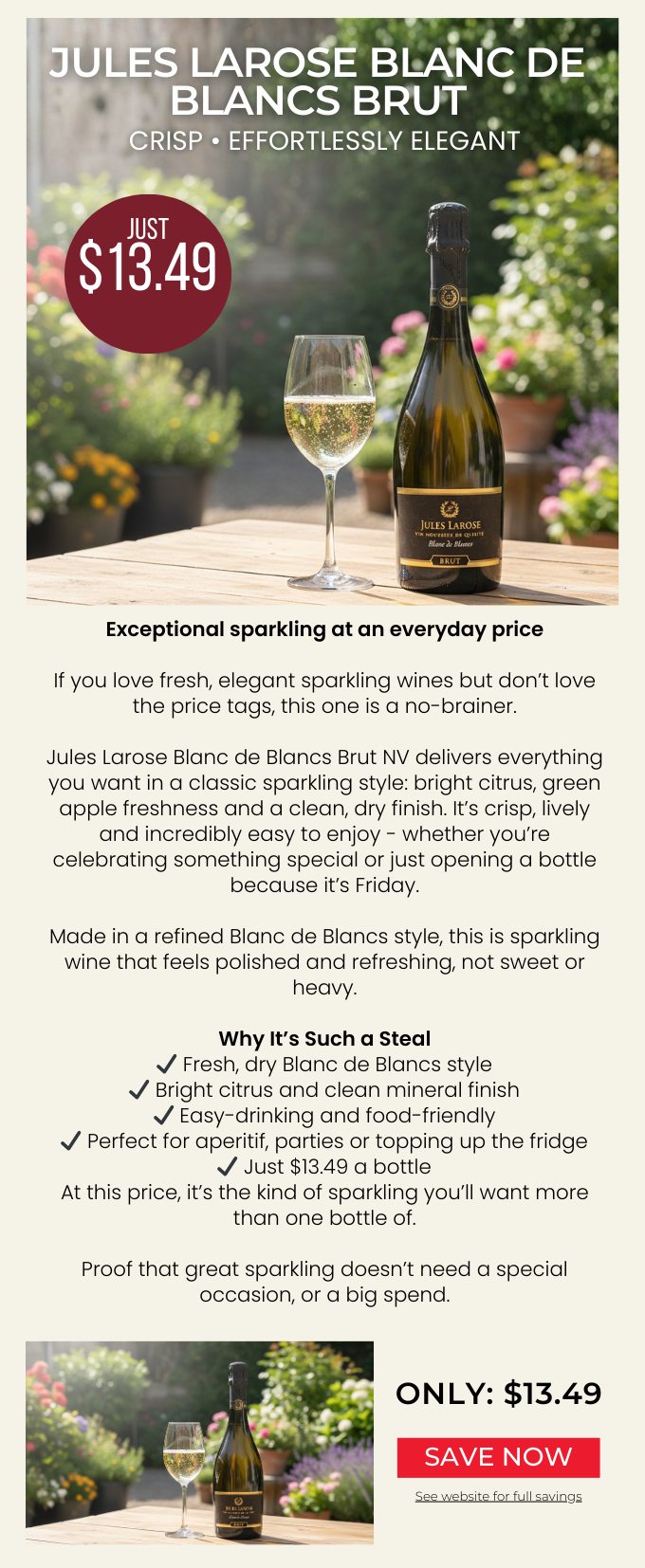 Jules Larose Blanc de Blancs Brut NV