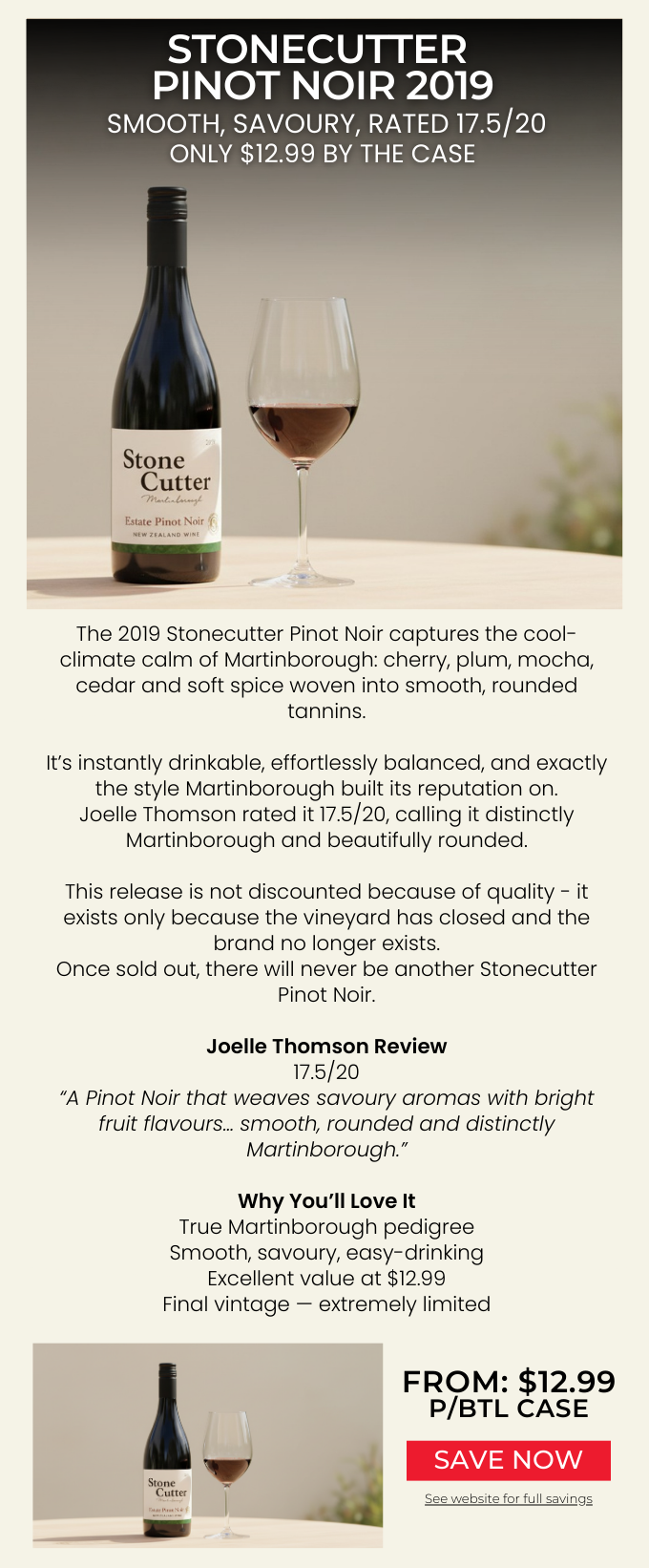 Stonecutter Estate Pinot Noir 2019