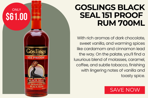 Goslings Black Seal 151 Proof Rum 700ml
