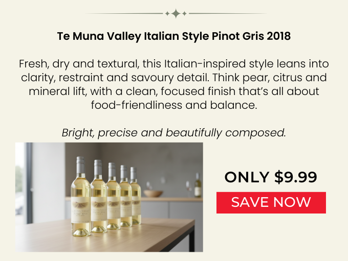 Te Muna Valley Italian Style Pinot Gris 2018