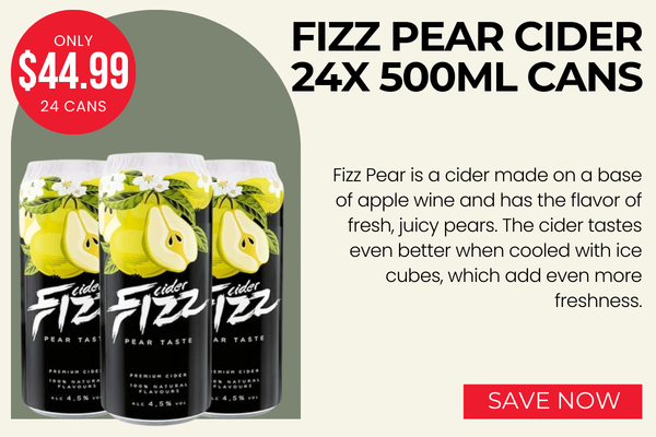 Fizz Pear Cider Can 24x 500Ml Cans