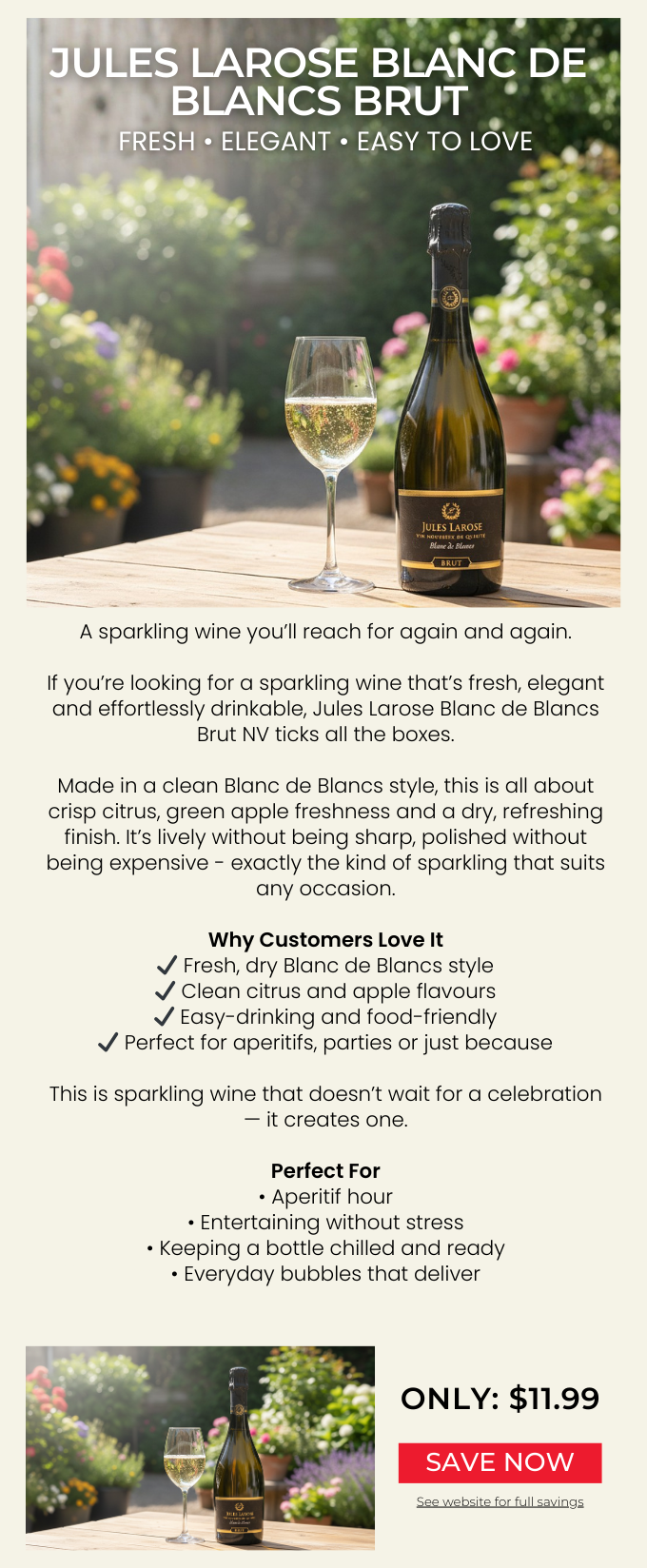 Jules Larose Blanc de Blancs Brut NV