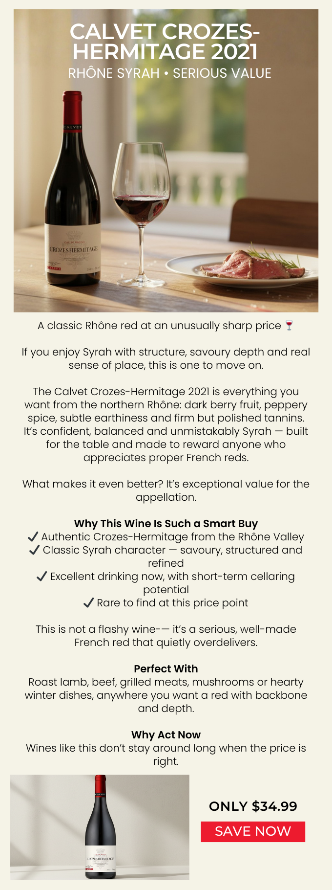 Calvet Crozes-Hermitage 2021