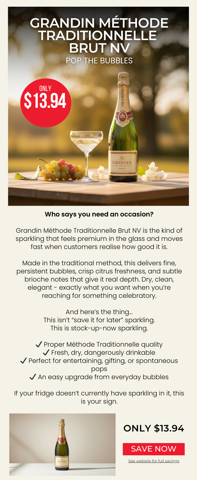 Grandin Méthode Traditionnelle Brut NV