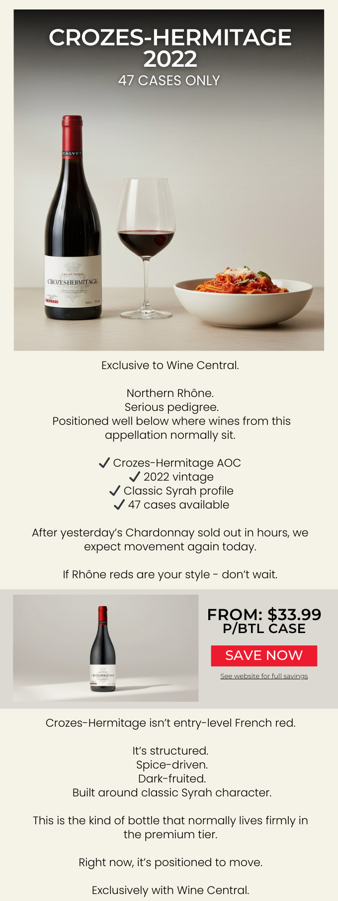 Calvet Crozes-Hermitage 2022