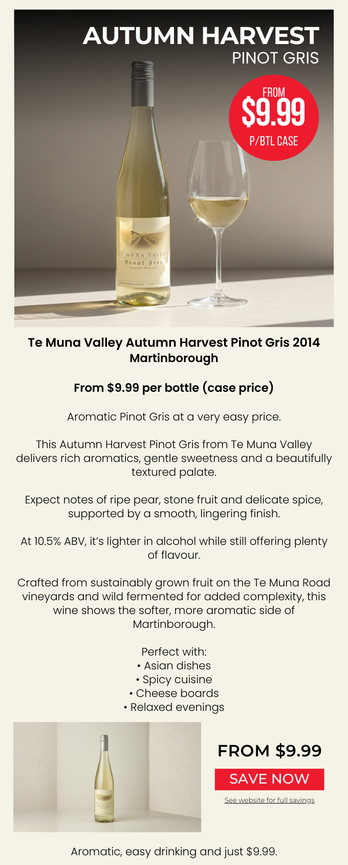 Te Muna Valley Autumn Harvest Pinot Gris 2014